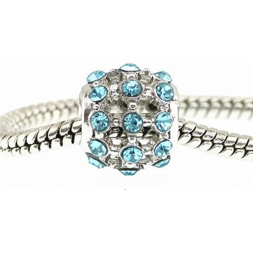 Roundness beads fit pandora Original Bracelet Necklace Big Hole Diy Charms For Women Enamel Heart Shape Pendant