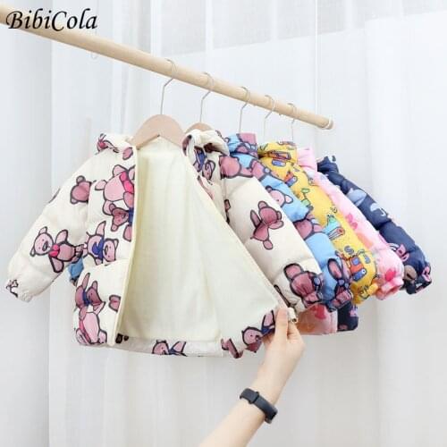 Cold Winter Baby Boys Jackets For Infants Thick Coats Girls Warm Hooded Velvet Jackets Children Outerwear 0-6 Y Toddler Snowsuit