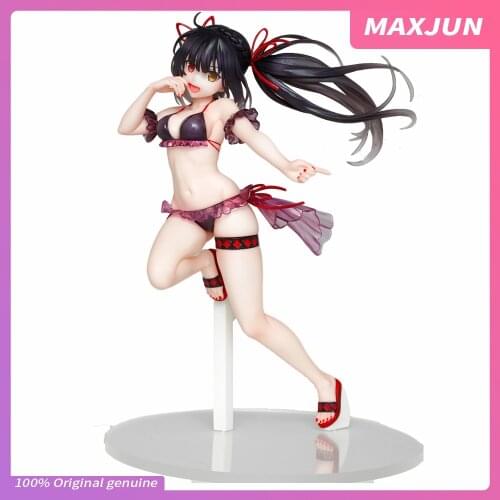 MAXJUN Genuine Anime DATE A LIVE Figure TAITO Tokisaki Kurumi Nightmare sexy swimsuit 20cm PVC Model toys sexy Action figure