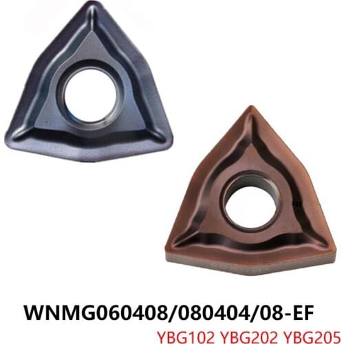 Original WNMG 060408 WNMG060408-EF WNMG080404-EF WNMG080408-EF YBG202 YBG102 YBG205 Carbide Inserts Lathe Cutter Tools CNC