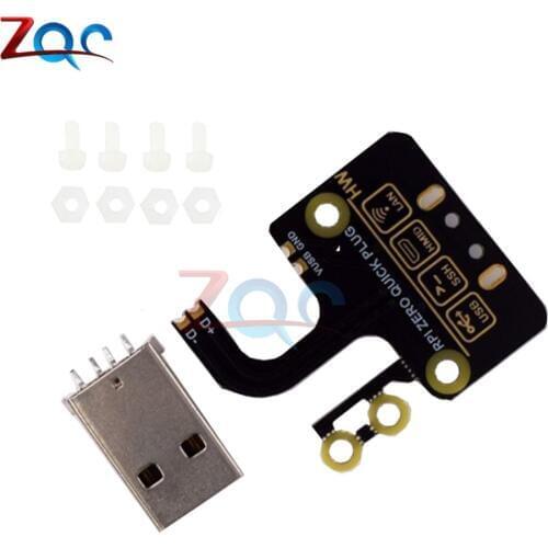 Raspberry Pi Zero W Micro USB to type A USB adapter board Expansion board USB power supply