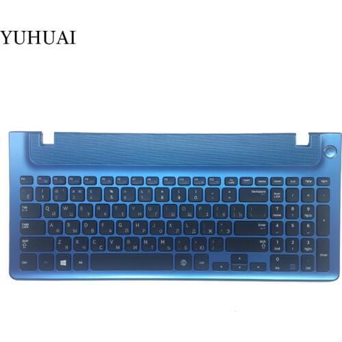 Russian keyboard with blue frame for samsung NP355E5C NP355V5C NP300E5E NP350E5C NP350V5C RU laptop keyboard layout
