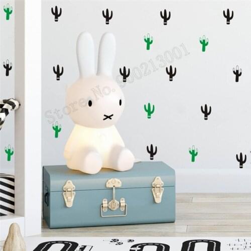 Room Decoration Two Style Tropical Cactus Wall Sticker Vinyl Removeable Mural Beauty Fashion Modern Ornament Decal LY534