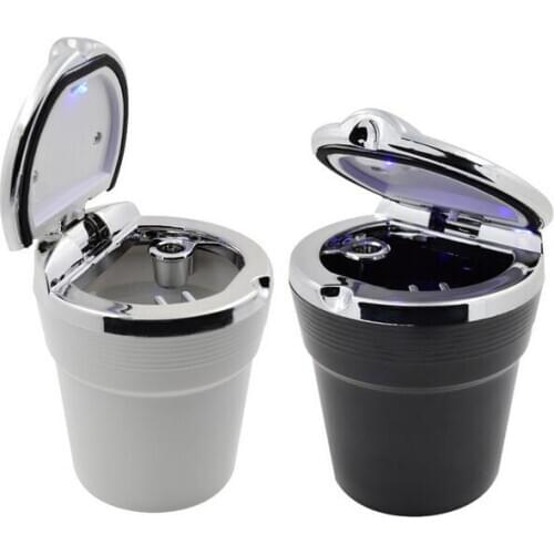 Universal Car Portable LED Light Car Ashtray Cigarette Cylinder Holder Car Styling