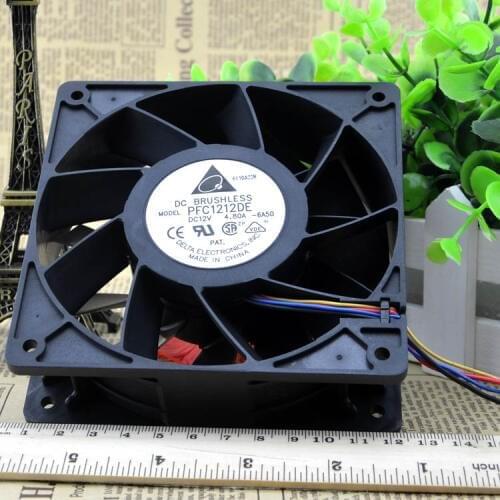 Free Shipping PFC1212DE 120*120*38 mm 12038 1238 12CM DC 12V 4.80A server inverter cooling fan