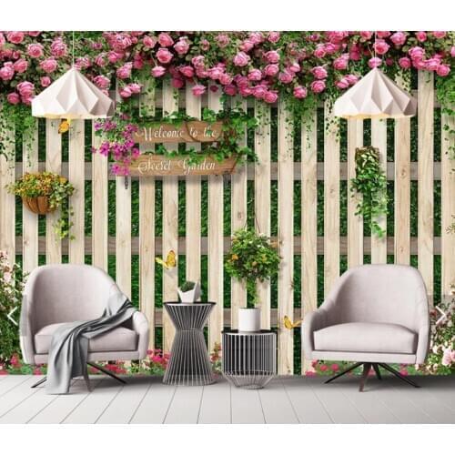 3D Rose Flower Wood Wallpaper Wall Mural Photo Wallpapers for Living Room Bedroom Backdrop Wall Paper Roll Floral Murals