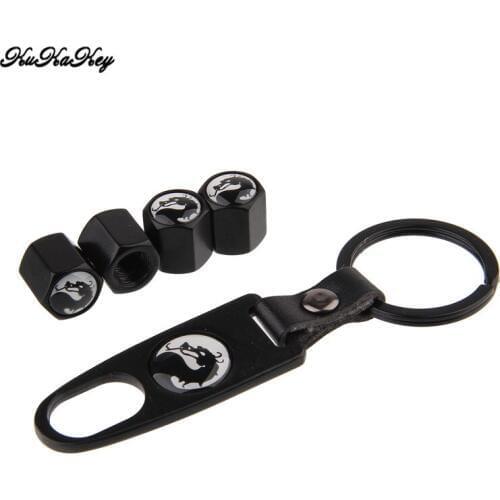 KUKAKEY Metal Alloy Car Wheel Tire Valve Stem Caps China Dragon Print Anti Theft Tyre Valve Dust Caps For Seat Ibiza Leon Cover