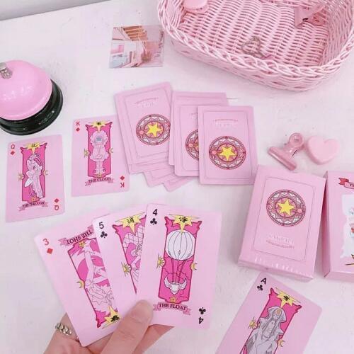 Anime Cardcaptor Sakura Clow Card prop KINOMOTO SAKURA poker Card captor Sakura Cards Tarot toys Gift