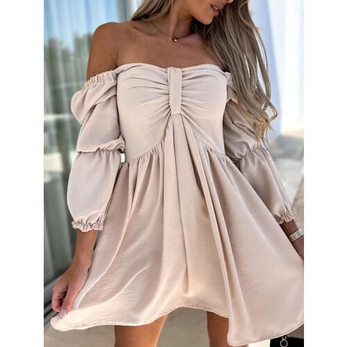 Летние платья с открытыми плечами FengQiYunHai China At AliExpress