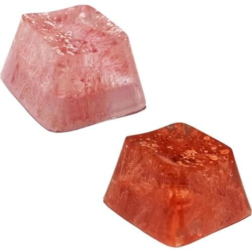 Handmade Customized Cherry Profile R4 Resin Keycap for MX Switches Mechanical Keyboard RGB Snowflake