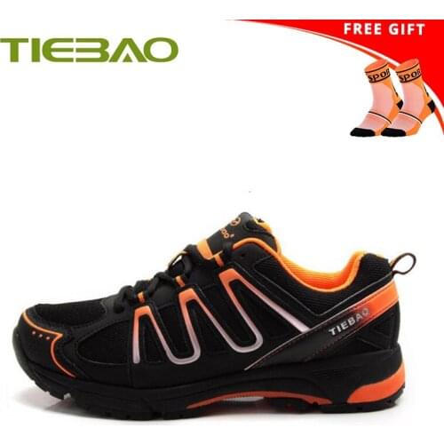 Tiebao Mountain bike shoes men women breathable self-locking Athletic MTB spd shoes outdoor superstar Bicycle racing sneakers