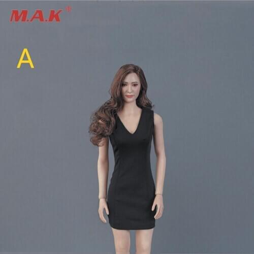 1/6 Scale Asian Beauty Female Head Sculpt Carving GC014 A/B/C Three Models Yang Mi for 12" Action Body Model Accessories