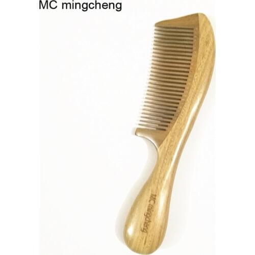 MC Green Sandalwood Comb Anti Static Smooth Comfortable Massage Wood Comb Hair Best Hair Brush 3-2A