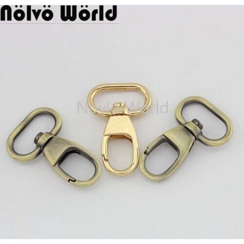 Nolvo World 5-20-100pcs 4 colors 40*20mm 3/4" Metal Buckles Dog Collar Hanger Lobster Swivel Clasps Clips Snap Hook DIY Craft