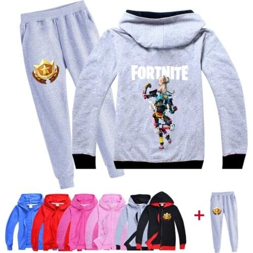 Fortnites New Spring Autumn Clothing Suits Sweatshirts + Pants 2pcs/Set Kids Leisure Tracksuit High Quality