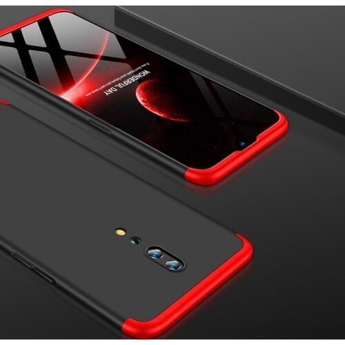 Oppo Reno Z Case 360 Degree Protected Full Body Matte Hard Phone Case for Oppo Reno Lite Case Cover + Glass Film for RenoZ 2019