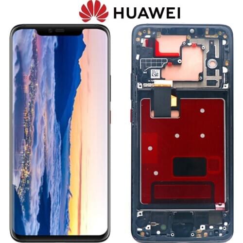 Original AMOLED For Huawei Mate 20 Pro LCD Display Touch Screen Digitizer Assembly Repair With frame With fingerprint LYA-L29