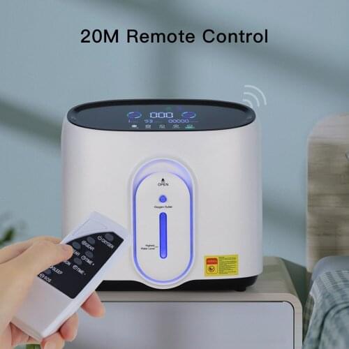 Protable Oxygen Concentrator Household Oxygen Inhaler Machine Elderly Family Oxygen Generator Maker Remote Control