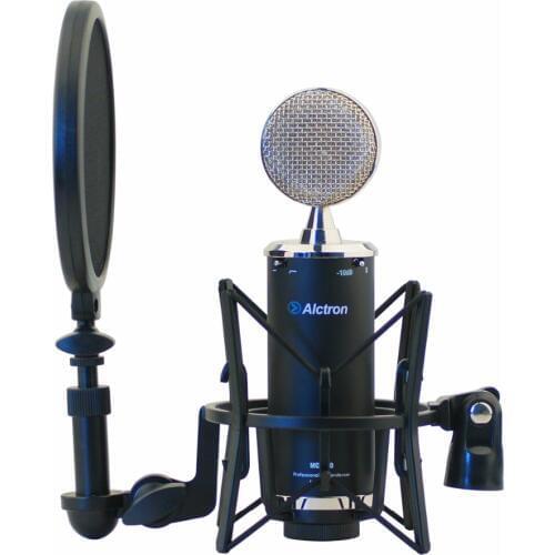 Alctron mc1500 professional FET condenser microphone recording microphone with popfilter and stockmount Aluminum case package