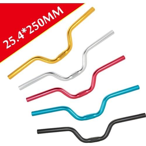25.4x520mm Bicycle Handlebar Aluminum Alloy Mountain Road Bike Riser handlebar Hight 80mm Lightweight Handle Bar Parts