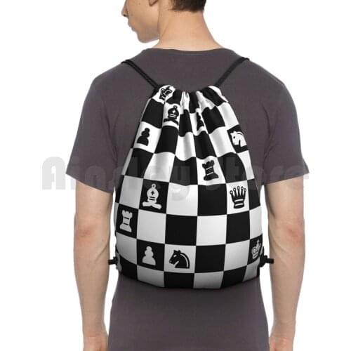 Chess You Only Live Once Backpack Drawstring Bags Gym Bag Waterproof Chess You Only Live Once Yolo Julian Casablancas