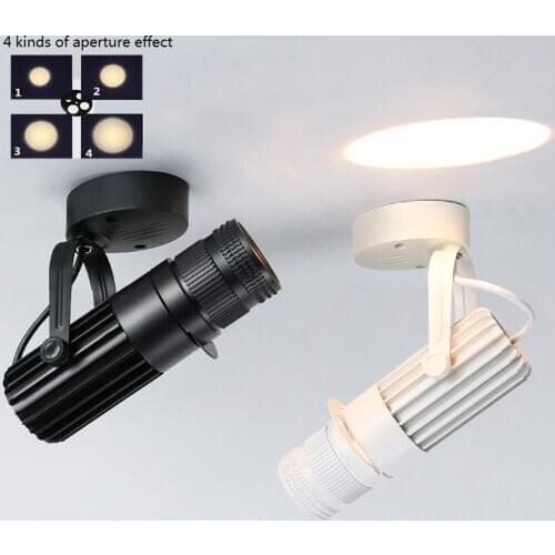Led Spotlight Bar Stage Camera Projection Spotlight Zoom Adjustable Focus Light for Showcase Mural Background Wall Lighting