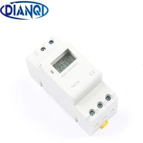No Lock time switch Power Weekly Programme Electronic Timer Switch Digital TIMER 220V 110V 12V 24V Din Rail Mount tp8a16
