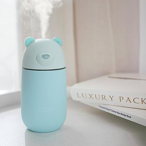 300ML 3 In 1 Polar Bear Air Humidifier USB Ultrasonic Mist Maker Cute Humidifier Diffuser With LED Lamp Mini Fan for Home Office