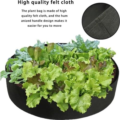 Felt Grow Bags Breathable Fabric Pots Planter Root Container Plant Round Garden Supplies Nursery Pot