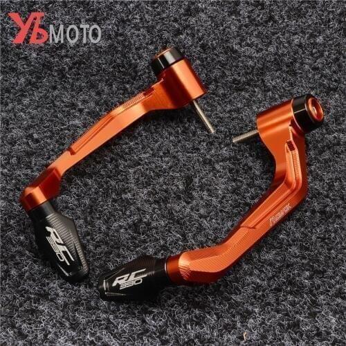 Motorcycle Handguards Orange Fit For KTM RC125 RC200 RC390 RC 390 2013-2018 Handlebar Grips Bar Ends Protector