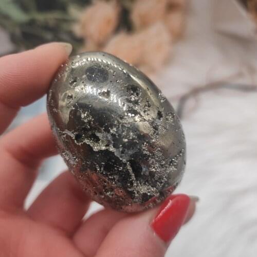 1pcs 140-180g Healing Pyrite Natural Pyrite Crystal Mineral Healing Crystals Specimen Egg Home Decor Stone Rough Pyrite