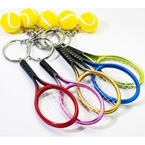 20x Tennis Racket Keychains key ring Tennis Racquet key chain Car Accessories