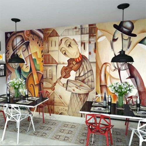 Milofi Custom 3D Wallpaper Mural Large Mural Wallpaper Living Room Entrance Passage Background Art Abstract Oil Painting