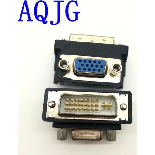 DVI to VGA Converter Adaptor 90 Degree DVI-I 24+5 Male to VGA HD15 Female Adapter Monitors Graphic Video HD 1080P Connector Plug