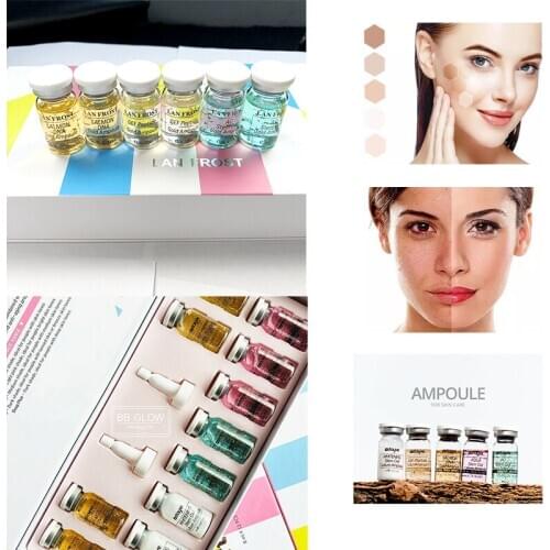 Ampoule Derma Facial Booster Whitening Acne Healing Treatment Meso White Booster Serum Starter Kit BB Cream Kit for anti-aging