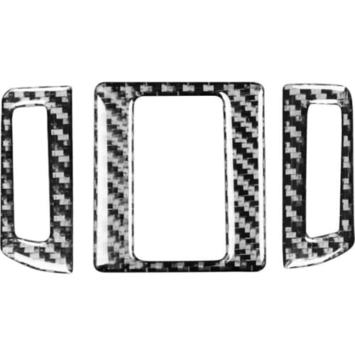 Auto Carbon Fiber Console AC Vent Frame Trim Decoration Stickers for Toyota 4Runner 2010-2020 Car Interior Stickers Accessories