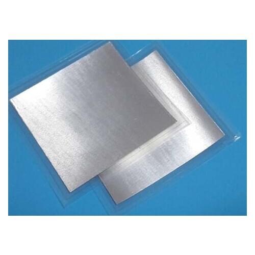 Indium Foil Indium Block 99.995% Size 100*100*0.1mm Laser Heat Dissipation Coating Sealing Material