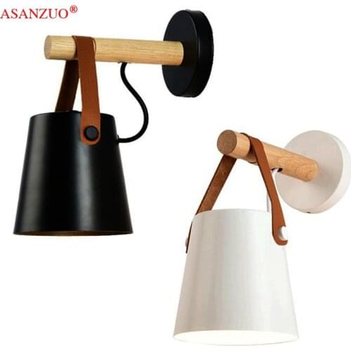 Nordic Designer Bedroom Belt Creative Simple Restaurant Bedroom Study Lamps Living Room Decoration Clothes Shop Wall Lights E27
