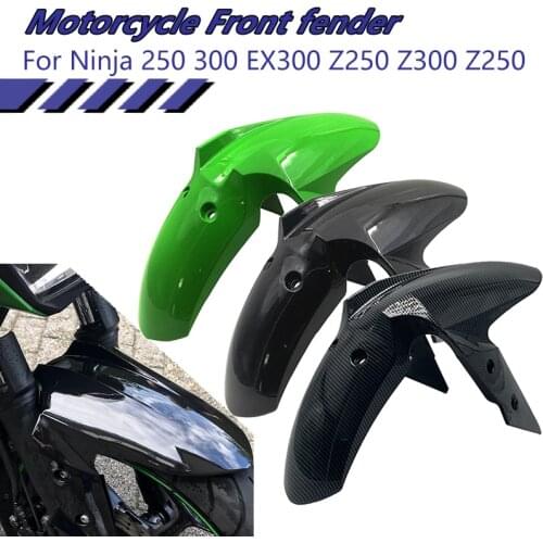 For Kawasaki Ninja 250 / R 300 EX250 EX300 Z250 Z300s Front Mudguard Blowout Guard Fairing Green Black 2013 2014 2015 2016 2017