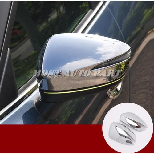 ABS Chrome Rearview Mirror Frame Trim Cover For Mazda CX-5 KE 2015-2016 Car accesories interior Car decoration