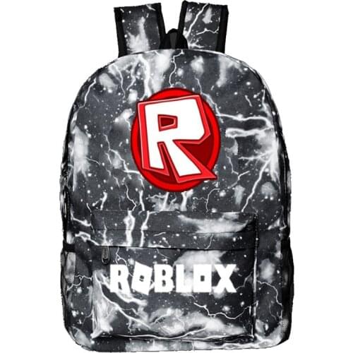 2020 Robloxs Blue Starry Kid Backpack School Bags for Boys with Anime Backpack for Teenager Boy Gir School Backpack Mochila Gift