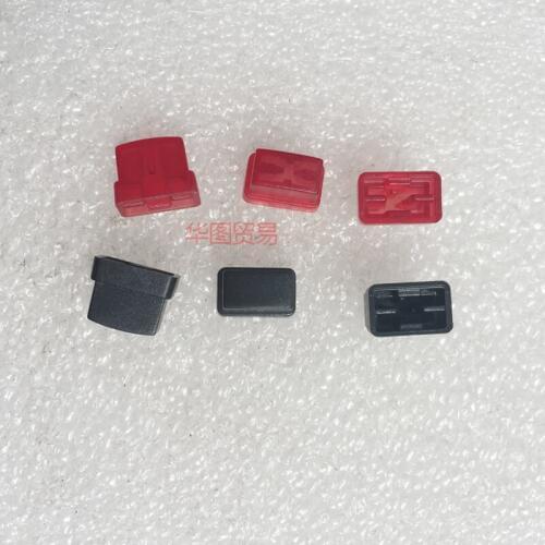 100 mixer button cover / tact switch button button knob cover / hole 3.2mm 10.6 * 6.6 * 8.3mm red and black