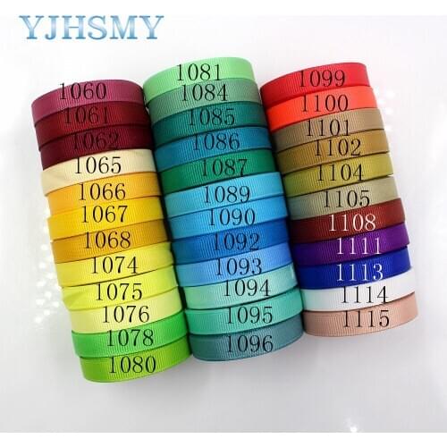 YJHSMY J-181010-4,10mm 10yards Solid Color Printed grosgrain Ribbons,DIY Handmade Hairbows Accessories Wedding Party Decoration