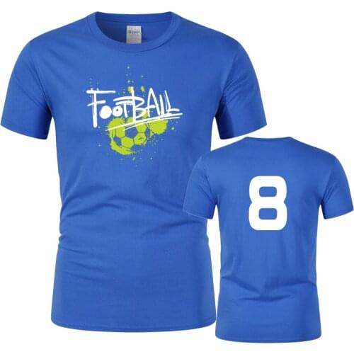 New Footballs Sports Culture T-shirt 8 9 10 Number Printed Cotton Short Sleeve Personalized Tees Men&Womens Tops soccer jerseys