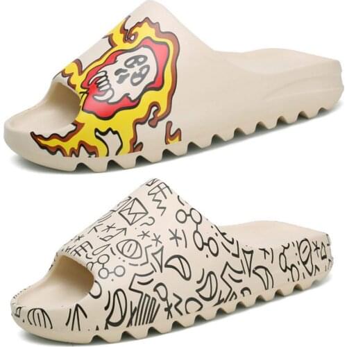 Outdoor Comfortable Soft Slippers Men Women Indoor Bathroom Home Shoes Flat EVA Thick Sole Slides Summer Sandals