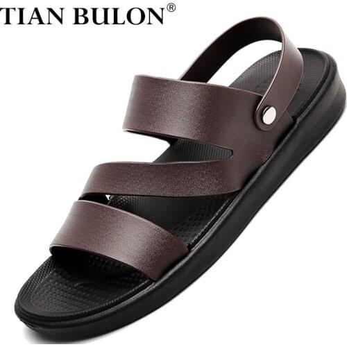 Summer Classic Casual Sandals Outdoor Breathable Walking Slippers Male Slides Lightweight Flip Flops Comfortable Mens Slippers