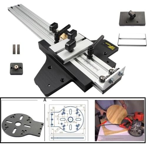 Universal Engraving Machine Guide Rail Linear Slide Orbit for Engraving Straight and Round for Woodworking DIY Tools