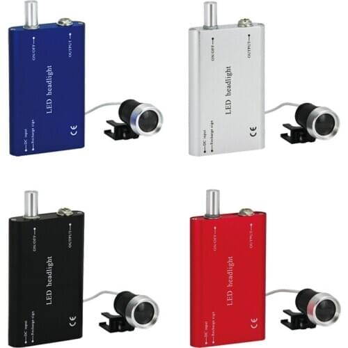 High Quality Dental Headlamp 3W LED Clip Light Medical Headlight Surgical Head Light Rechargeable Battery for Glasses Loupes