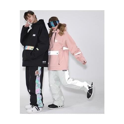 2019 GSOU SNOW Men Ski Jacket Winter Clothing Super Warm Skiing Snowboard Jacket Windproof Waterproof Hooded Male Outdoor Sport