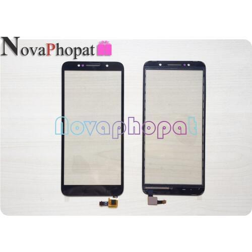 Novaphopat 5.3inch Black touchscreen For Alcatel 1C 5009D 5009 Touch Screen Digitizer front outer Glass Sensor Panel ; 10pcs/lot